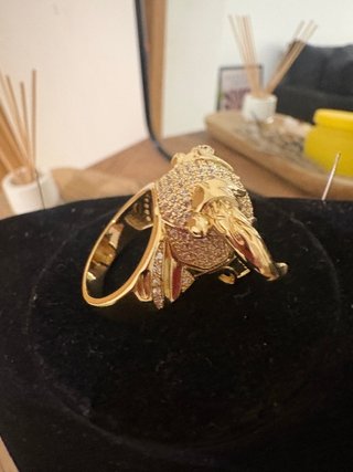 Anillo Toro laminado en Oro 18k Talla 10