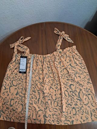 Blusa Naranja con Estampado animal print