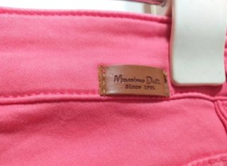 Pantalón Massimo Dutti Talla 36 Coral