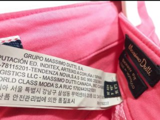 Pantalón Massimo Dutti Talla 36 Coral