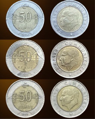 🇹🇷 Turquía 🇹🇷 Lote monedas