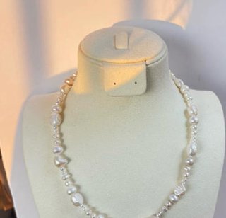 Collar de perlas barrocas agua dulce