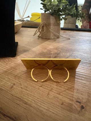 Anillo Placa laminada oro 18k