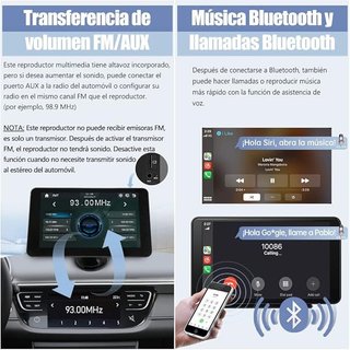 AWESAFE Pantalla 7'' CarPlay Android Auto Mirror