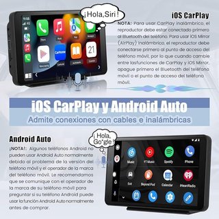 AWESAFE Pantalla 7'' CarPlay Android Auto Mirror