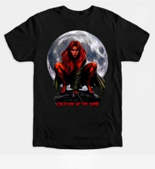 Camiseta Creature of the Dark Negra