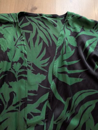 Kimono Natura Verde y Negro Talla Única