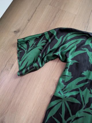 Kimono Natura Verde y Negro Talla Única
