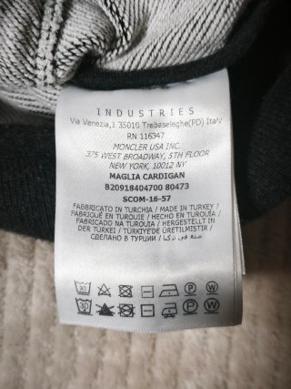 Moncler Maglia Cardigan Gris Original