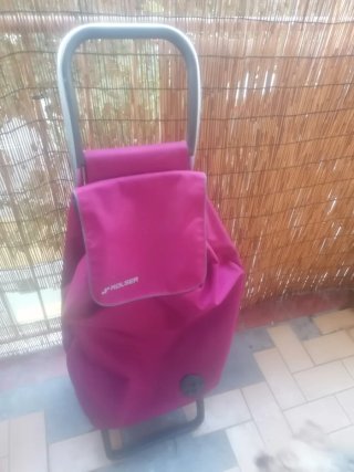 Carrito de compra Rolser rosa