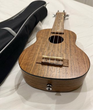 Ukelele con funda