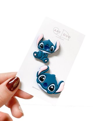 Pin Stitch Arcilla Polimérica Disney