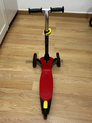 Patinete infantil 3 ruedas rojo