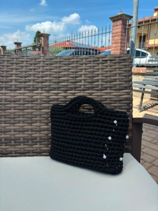 Borsetta HeartBag Mini uncinetto fatta a mano