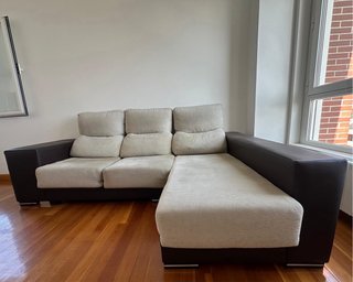 Divano chaiselongue in pelle/tessuto (Santander, Cantabria)
