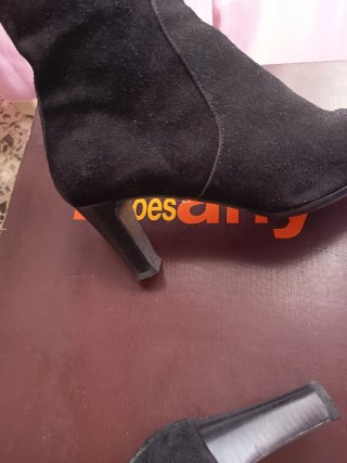 Botas de ante Tiffany negras mujer