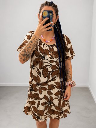 Vestido Verano Estampado Flores Talla L