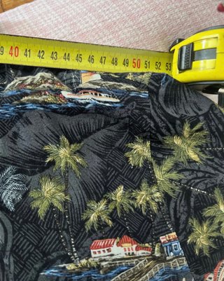 Camicia Hawaiana Vintage Batik Bay Nera