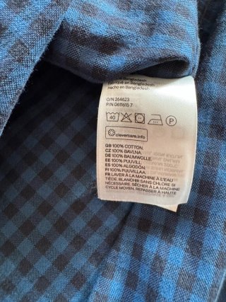 Camicia H&M a quadri blu taglia XL