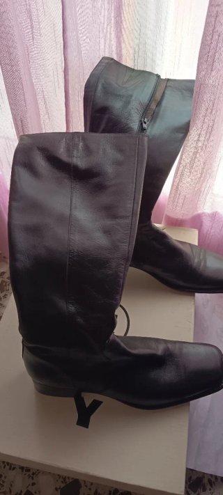 Botas de Piel Negras Mujer