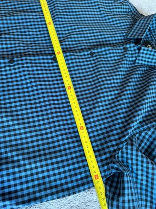 Camicia H&M Uomo Slim Fit Blu/Nero XXL