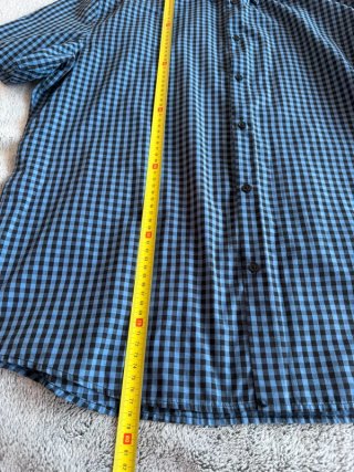 Camicia H&M Uomo Slim Fit Blu/Nero XXL