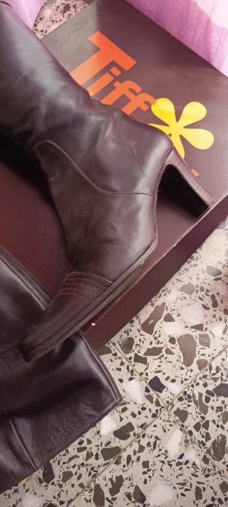 Botas de piel marrones para mujer