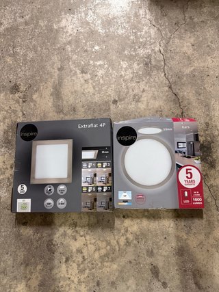 Plafones LED Inspire Extraflat 4P y Kars