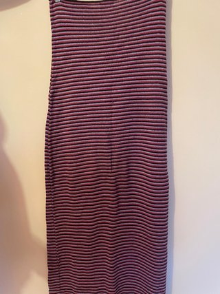 Vestido largo de rayas