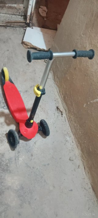 Patinete infantil 3 ruedas rojo