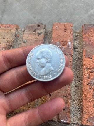 5 Pesetas 1888 Alfonso XIII Plata