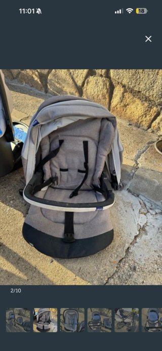 Carro de bebé y silla de coche