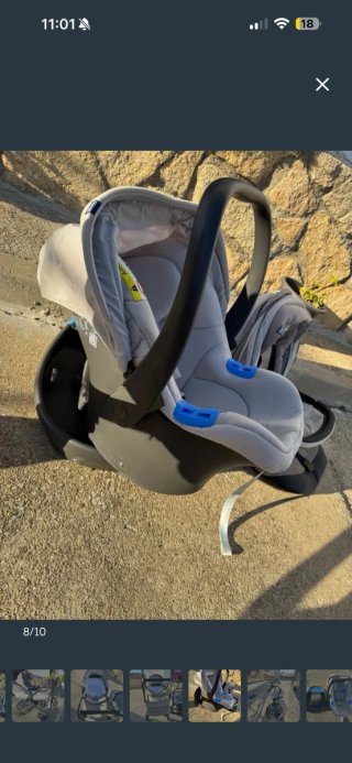 Carro de bebé y silla de coche