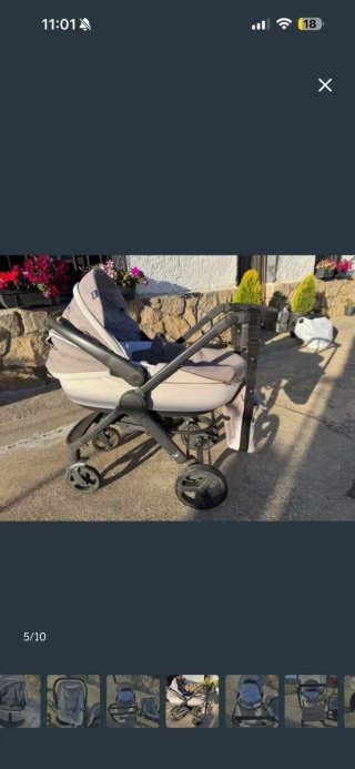 Carro de bebé y silla de coche