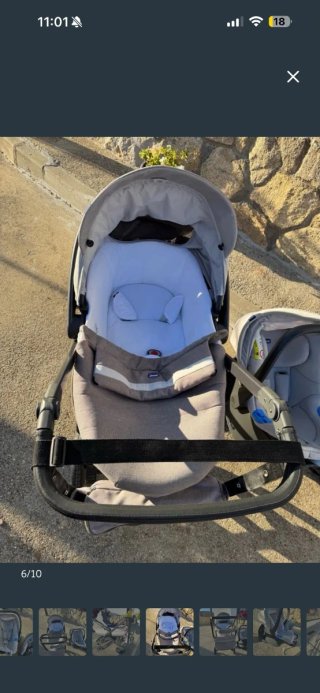Carro de bebé y silla de coche