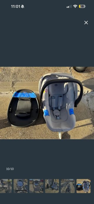 Carro de bebé y silla de coche