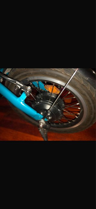 Bicicleta Eléctrica Plegable Azul