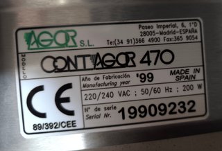 Numeradora, Perforadora y Hendidora Contagor 470