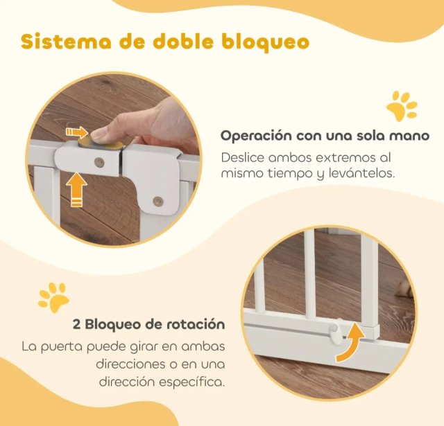 Barrera extensible para perros