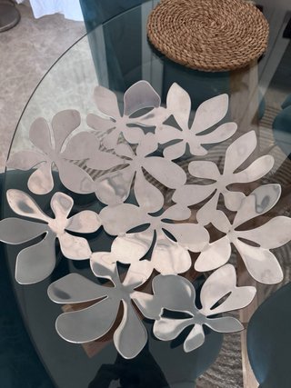 Centro de mesa flores metal Ikea