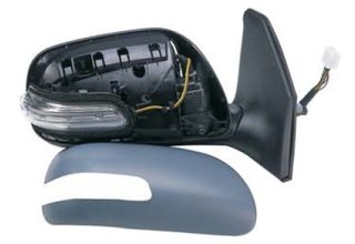 Retrovisor Derecho Electrico, Imprimado Convexo, Termico Con Intermitente para Toyota AVENSIS 2006