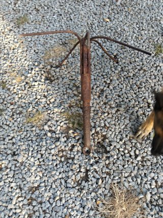Ancla Rezon de Hierro Oxidado