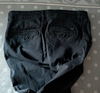 Pantaloni blu in cotone