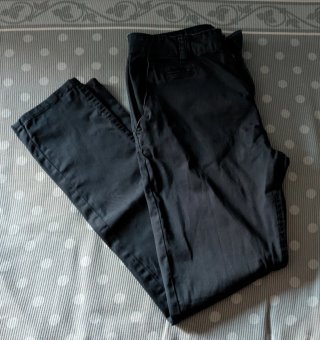 Pantaloni blu in cotone