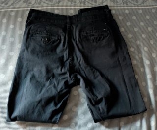 Pantaloni blu in cotone