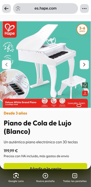 Piano Hape Gran Piano Blanco