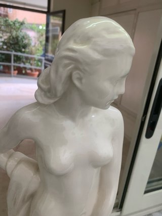 Statua donna ceramica vintage