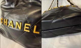 Bolso Chanel Negro y Dorado