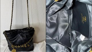 Bolso Chanel Negro y Dorado