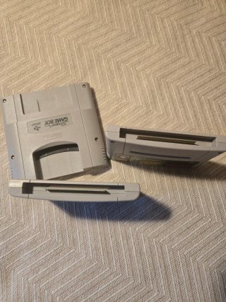Cartuchos SNES PAL + Adaptador Game Boy